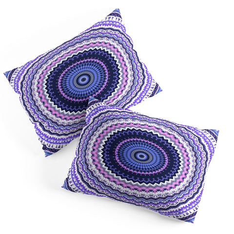 Sheila Wenzel-Ganny Pantone Purple Blue Mandala Pillow Shams