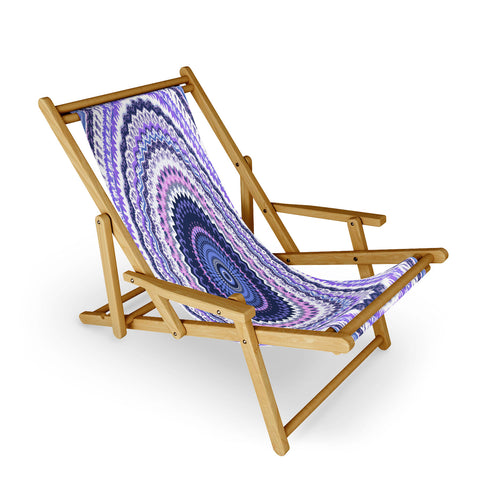 Sheila Wenzel-Ganny Pantone Purple Blue Mandala Sling Chair