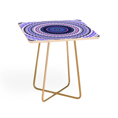 Sheila Wenzel-Ganny Pantone Purple Blue Mandala Side Table
