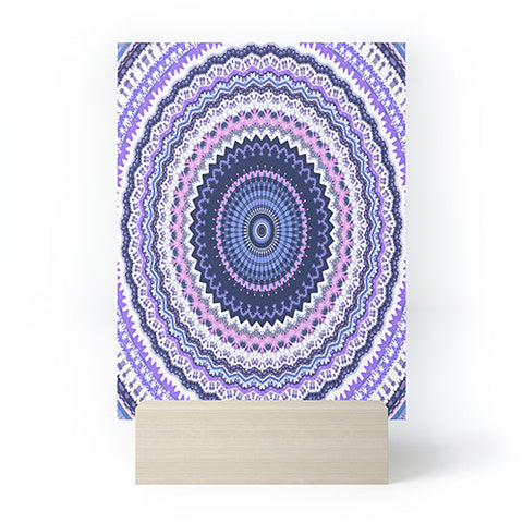 Sheila Wenzel-Ganny Pantone Purple Blue Mandala Mini Art Print