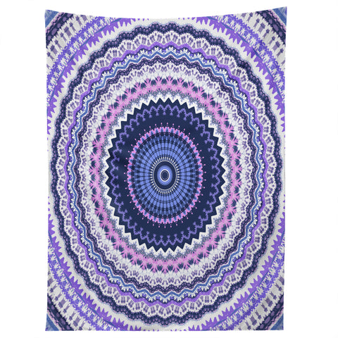 Sheila Wenzel-Ganny Pantone Purple Blue Mandala Tapestry