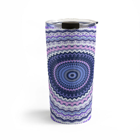Sheila Wenzel-Ganny Pantone Purple Blue Mandala Travel Mug