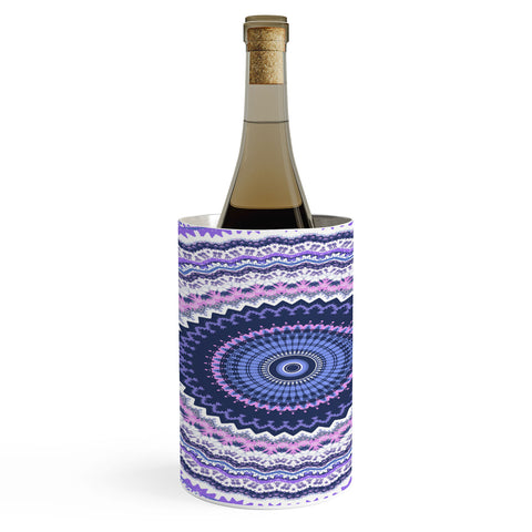 Sheila Wenzel-Ganny Pantone Purple Blue Mandala Wine Chiller