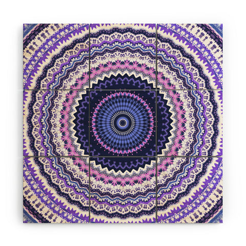 Sheila Wenzel-Ganny Pantone Purple Blue Mandala Wood Wall Mural
