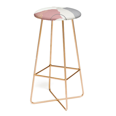 Sheila Wenzel-Ganny Paper Cuts Abstract Bar Stool