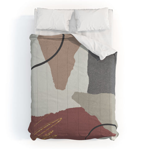 Sheila Wenzel-Ganny Paper Cuts Abstract Comforter