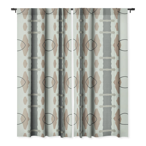 Sheila Wenzel-Ganny Paper Cuts Abstract Blackout Window Curtain