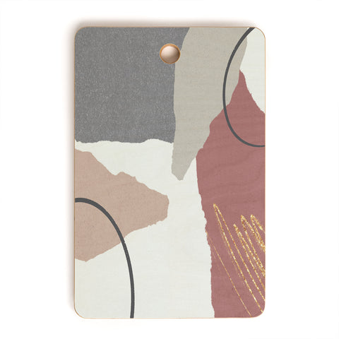 Sheila Wenzel-Ganny Paper Cuts Abstract Cutting Board Rectangle