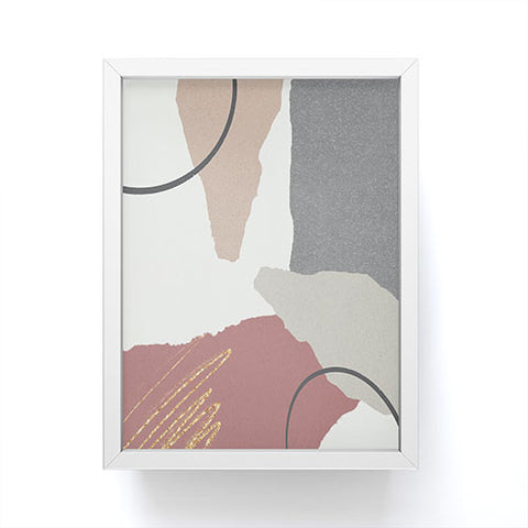 Sheila Wenzel-Ganny Paper Cuts Abstract Framed Mini Art Print
