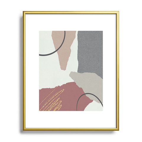 Sheila Wenzel-Ganny Paper Cuts Abstract Metal Framed Art Print