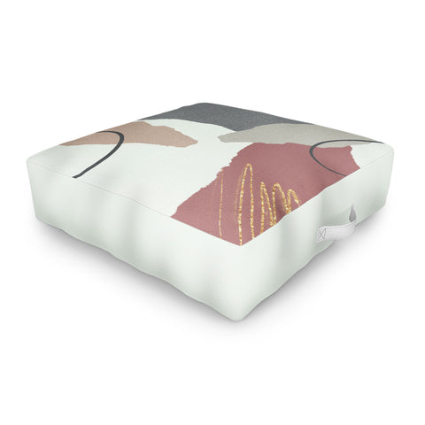 Sheila Wenzel-Ganny Paper Cuts Abstract Outdoor Floor Cushion