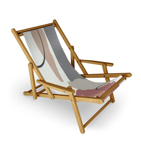 Sheila Wenzel-Ganny Paper Cuts Abstract Sling Chair