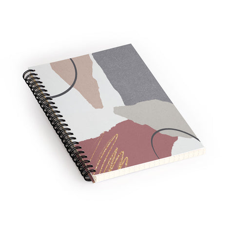 Sheila Wenzel-Ganny Paper Cuts Abstract Spiral Notebook