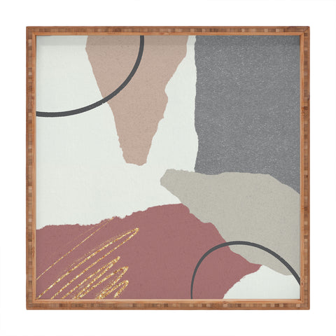 Sheila Wenzel-Ganny Paper Cuts Abstract Square Tray