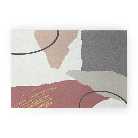 Sheila Wenzel-Ganny Paper Cuts Abstract Welcome Mat