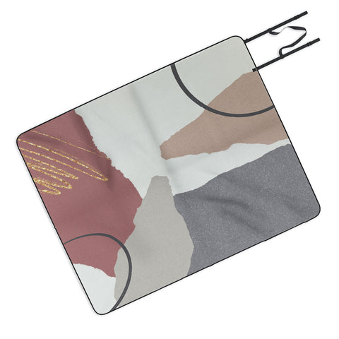 Sheila Wenzel-Ganny Paper Cuts Abstract Picnic Blanket