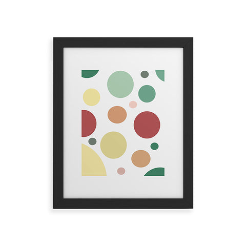 Sheila Wenzel-Ganny Pastel Circle Pattern Framed Art Print