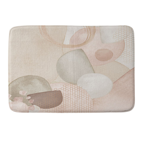 Sheila Wenzel-Ganny Pastel Shapes Patterns Memory Foam Bath Mat