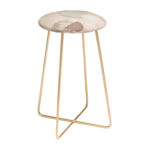 Sheila Wenzel-Ganny Pastel Shapes Patterns Counter Stool