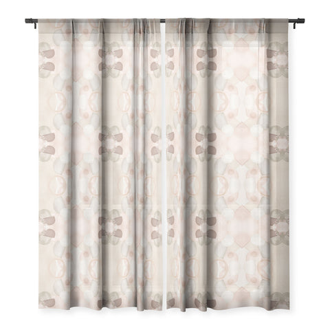 Sheila Wenzel-Ganny Pastel Shapes Patterns Sheer Window Curtain