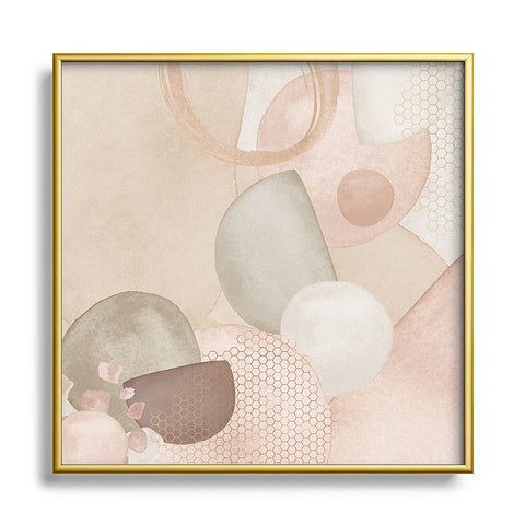 Sheila Wenzel-Ganny Pastel Shapes Patterns Metal Square Framed Art Print