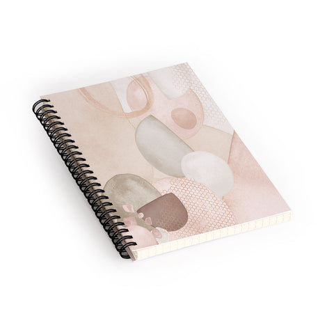 Sheila Wenzel-Ganny Pastel Shapes Patterns Spiral Notebook