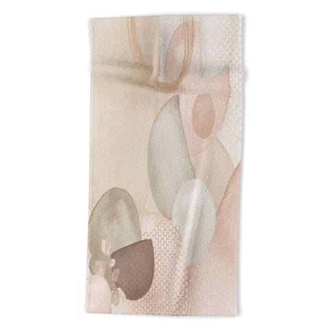 Sheila Wenzel-Ganny Pastel Shapes Patterns Beach Towel