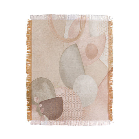 Sheila Wenzel-Ganny Pastel Shapes Patterns Throw Blanket