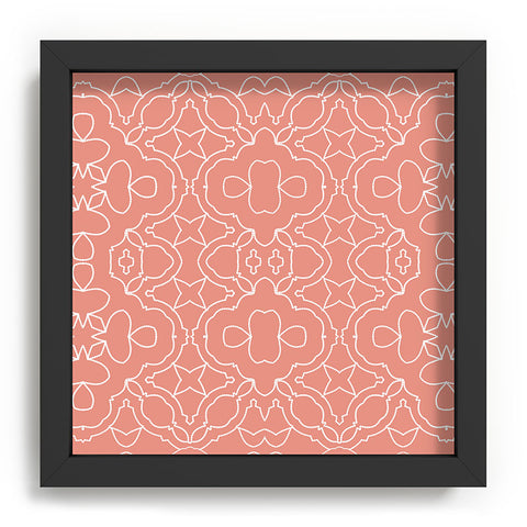 Sheila Wenzel-Ganny Pastellea Pink Pattern Recessed Framing Square