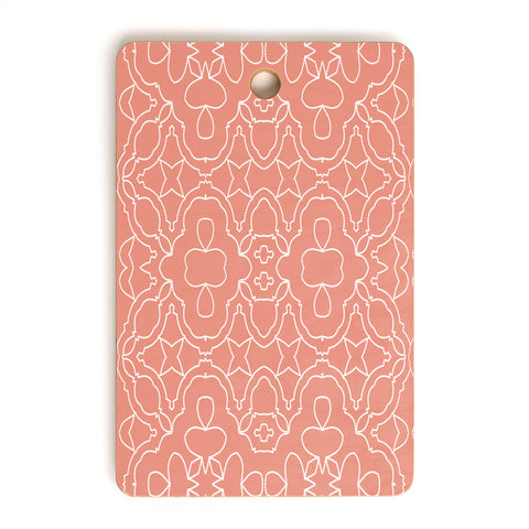 Sheila Wenzel-Ganny Pastellea Pink Pattern Cutting Board Rectangle