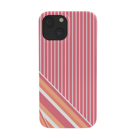 Sheila Wenzel-Ganny Pink Coral Stripes Phone Case