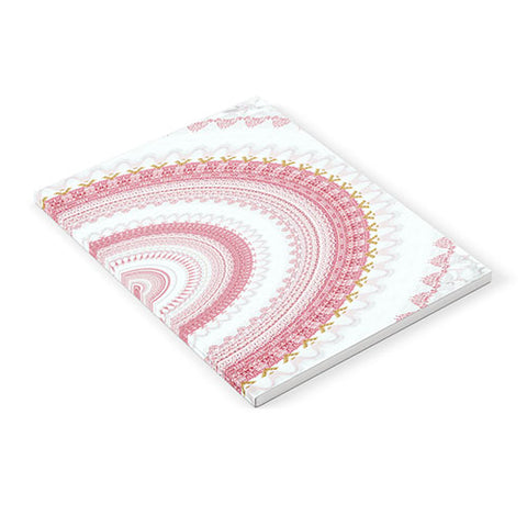 Sheila Wenzel-Ganny Pink Glitter Stone Mandala Notebook