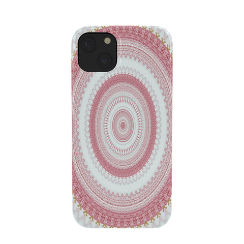 Sheila Wenzel-Ganny Pink Glitter Stone Mandala Phone Case