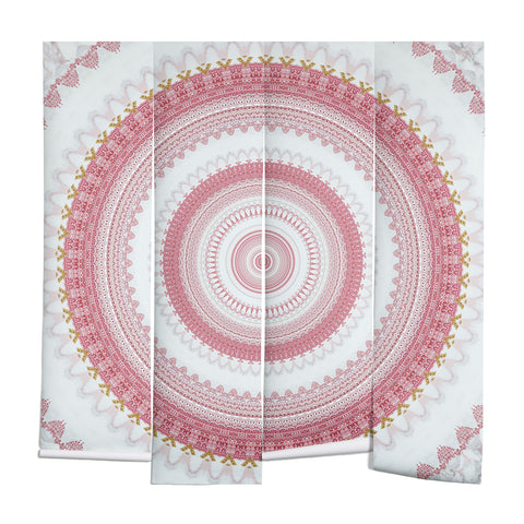 Sheila Wenzel-Ganny Pink Glitter Stone Mandala Wall Mural