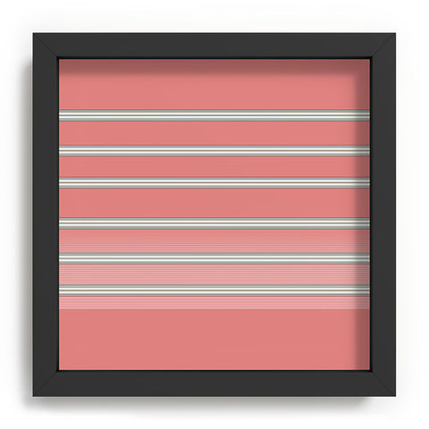 Sheila Wenzel-Ganny Pink Ombre Stripes Recessed Framing Square