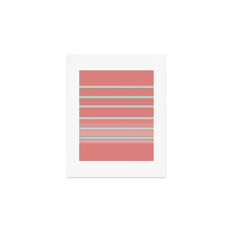 Sheila Wenzel-Ganny Pink Ombre Stripes Art Print