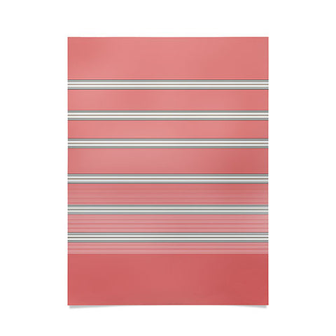 Sheila Wenzel-Ganny Pink Ombre Stripes Poster