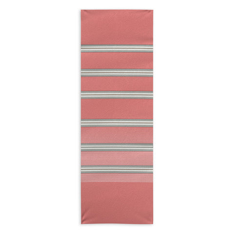 Sheila Wenzel-Ganny Pink Ombre Stripes Yoga Towel
