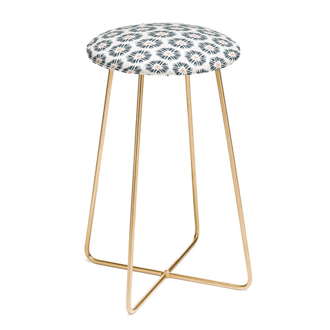 Sheila Wenzel-Ganny Playful Pastel Geometric Counter Stool