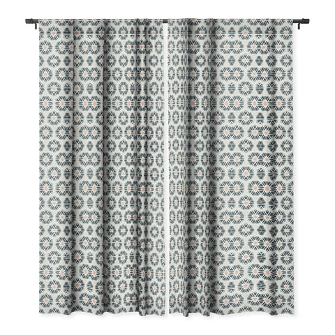 Sheila Wenzel-Ganny Playful Pastel Geometric Blackout Window Curtain