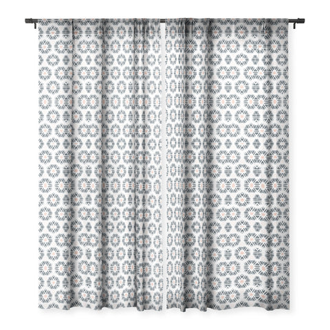 Sheila Wenzel-Ganny Playful Pastel Geometric Sheer Window Curtain