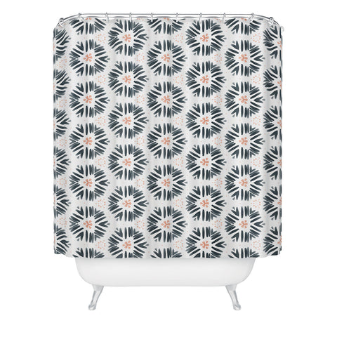 Sheila Wenzel-Ganny Playful Pastel Geometric Shower Curtain