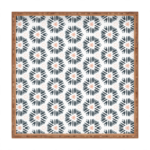 Sheila Wenzel-Ganny Playful Pastel Geometric Square Tray