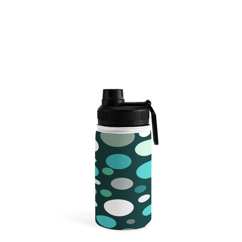 Sheila Wenzel-Ganny Polka DOT Green Blues Water Bottle