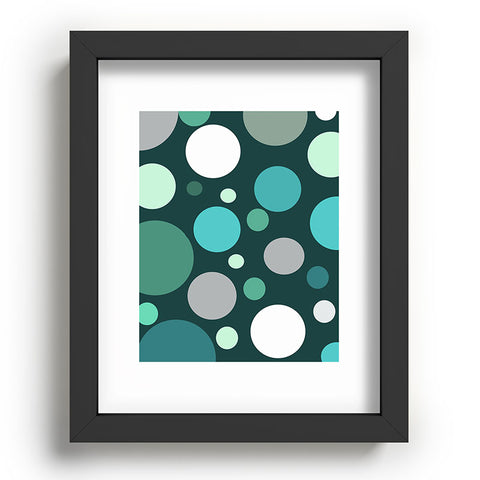 Sheila Wenzel-Ganny Polka DOT Green Blues Recessed Framing Rectangle