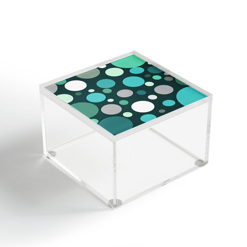 Sheila Wenzel-Ganny Polka DOT Green Blues Acrylic Box