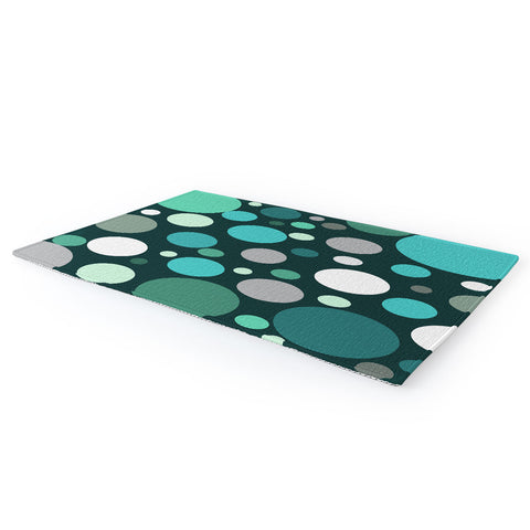Sheila Wenzel-Ganny Polka DOT Green Blues Area Rug