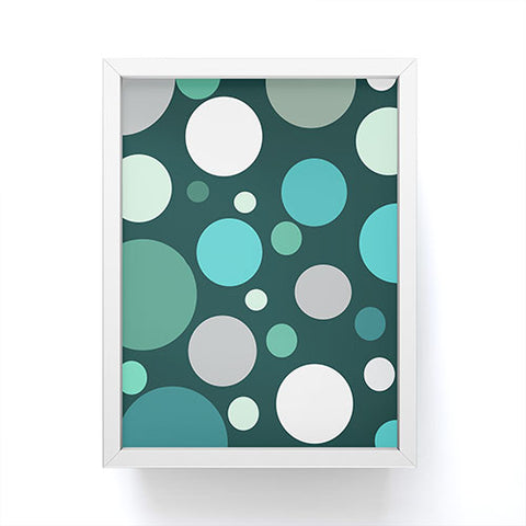 Sheila Wenzel-Ganny Polka DOT Green Blues Framed Mini Art Print