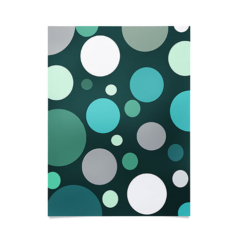 Sheila Wenzel-Ganny Polka DOT Green Blues Poster