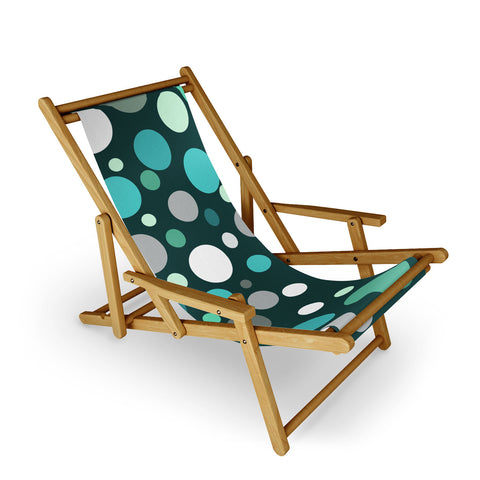Sheila Wenzel-Ganny Polka DOT Green Blues Sling Chair